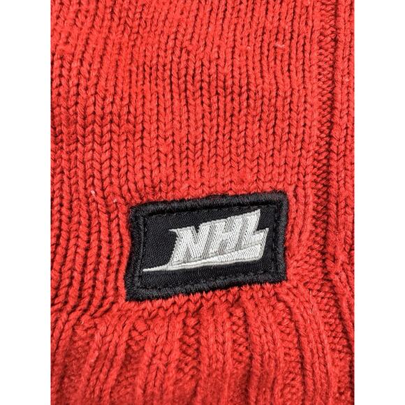 Vintage NHL Montreal Canadiens Knit Zip Up Sweater Mens L Red Full Zip Jacket - Picture 4 of 11